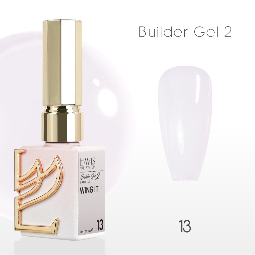 LAVIS Builder Gel 2 - 13 Wing It - Gel Polish 15ml - DTK Nail Supply