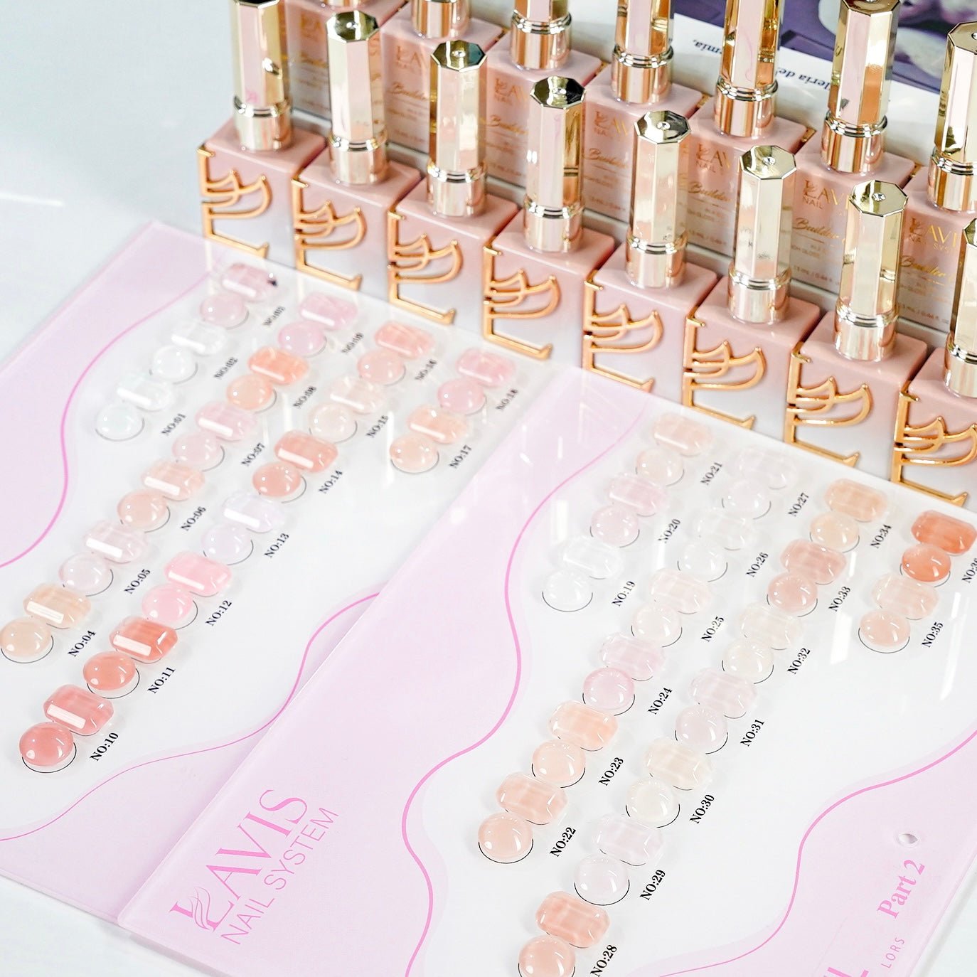 LAVIS Builder Gel 2 - 17 Pink Sugar - Gel Polish 15ml - DTK Nail Supply