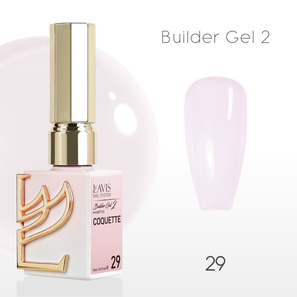 LAVIS Builder Gel 2 - 29 Coquette - Gel Polish 15ml - DTK Nail Supply