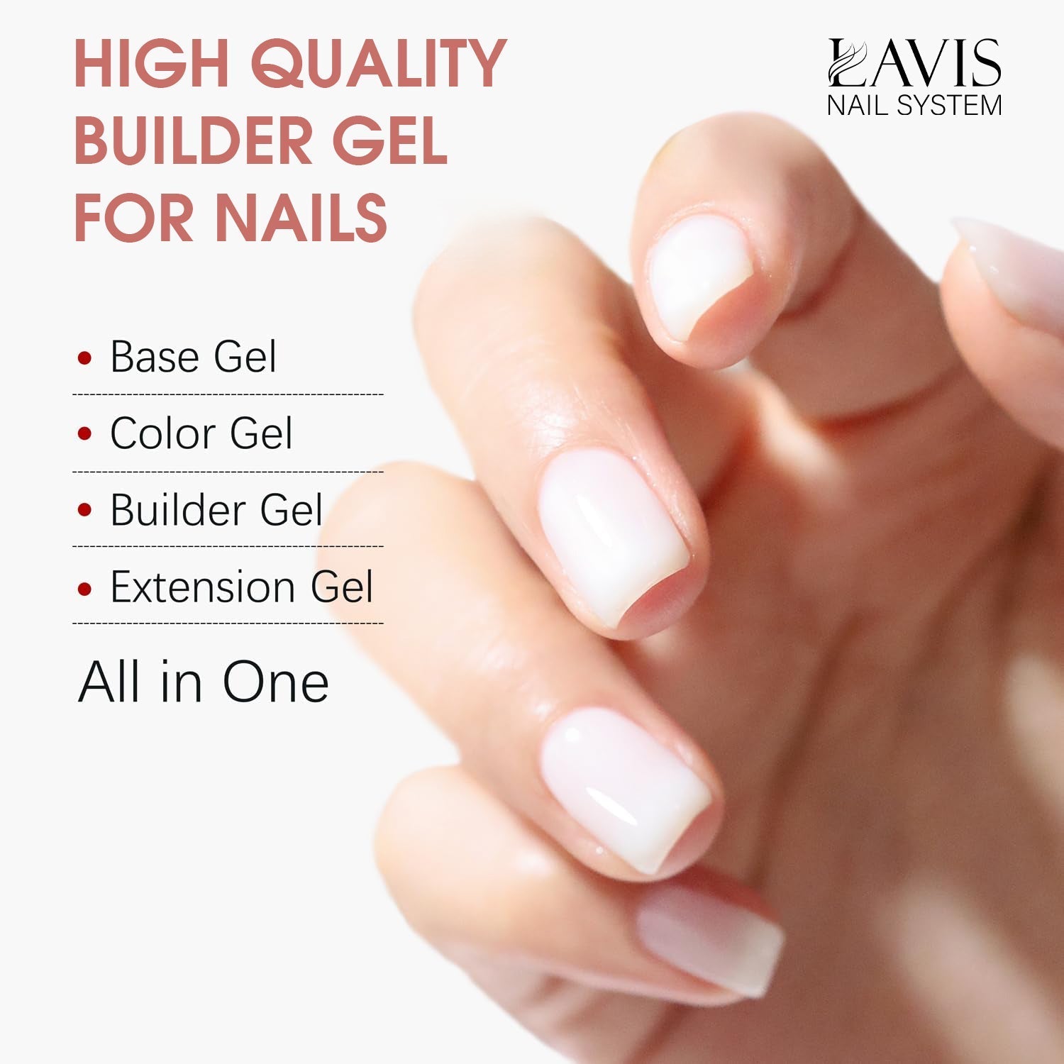 LAVIS Builder Gel 2 - 29 Coquette - Gel Polish 15ml - DTK Nail Supply