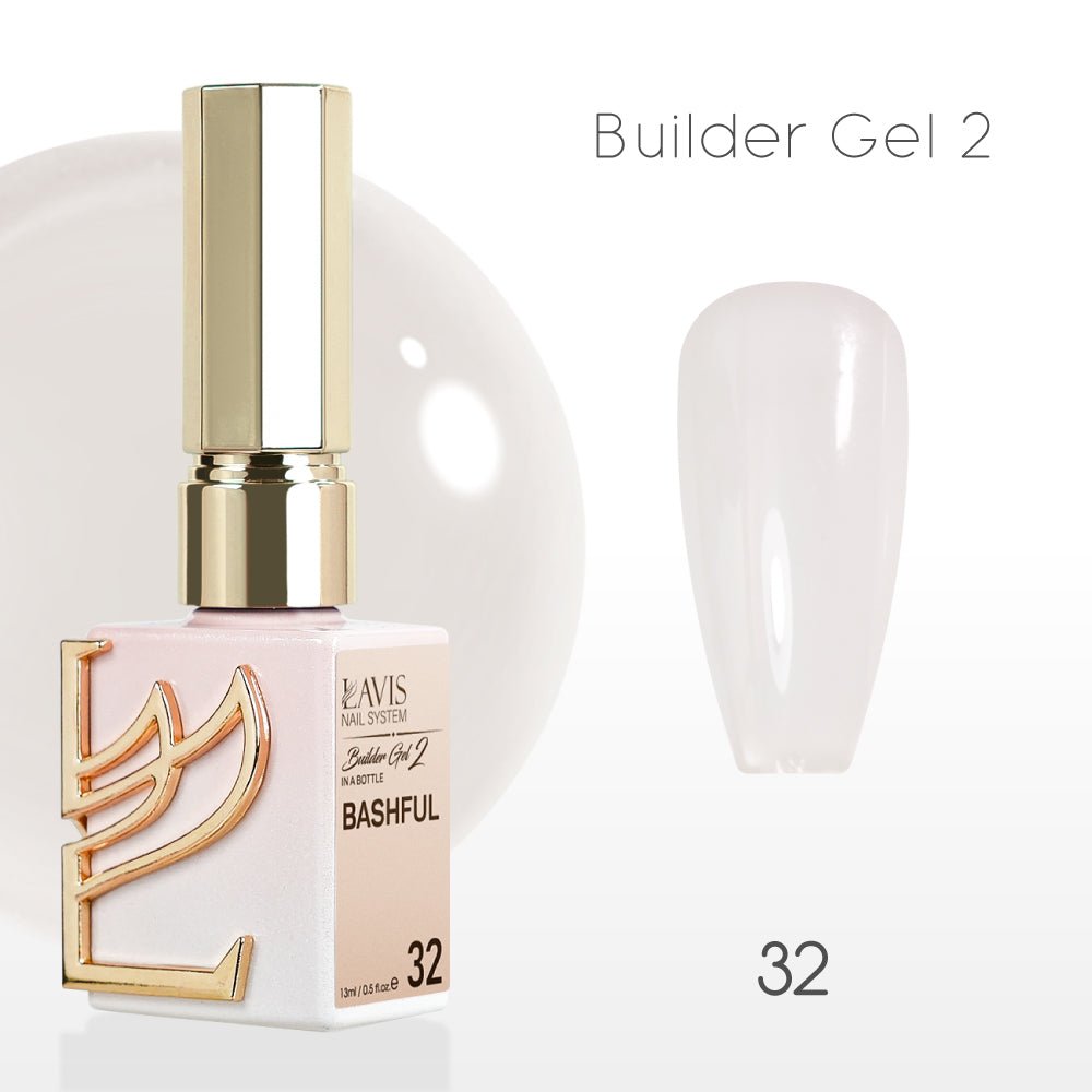 LAVIS Builder Gel 2 - 32 Bashful - Gel Polish 15ml - DTK Nail Supply