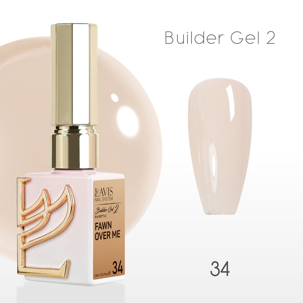 LAVIS Builder Gel 2 - 34 Fawn Over Me - Gel Polish 15ml - DTK Nail Supply