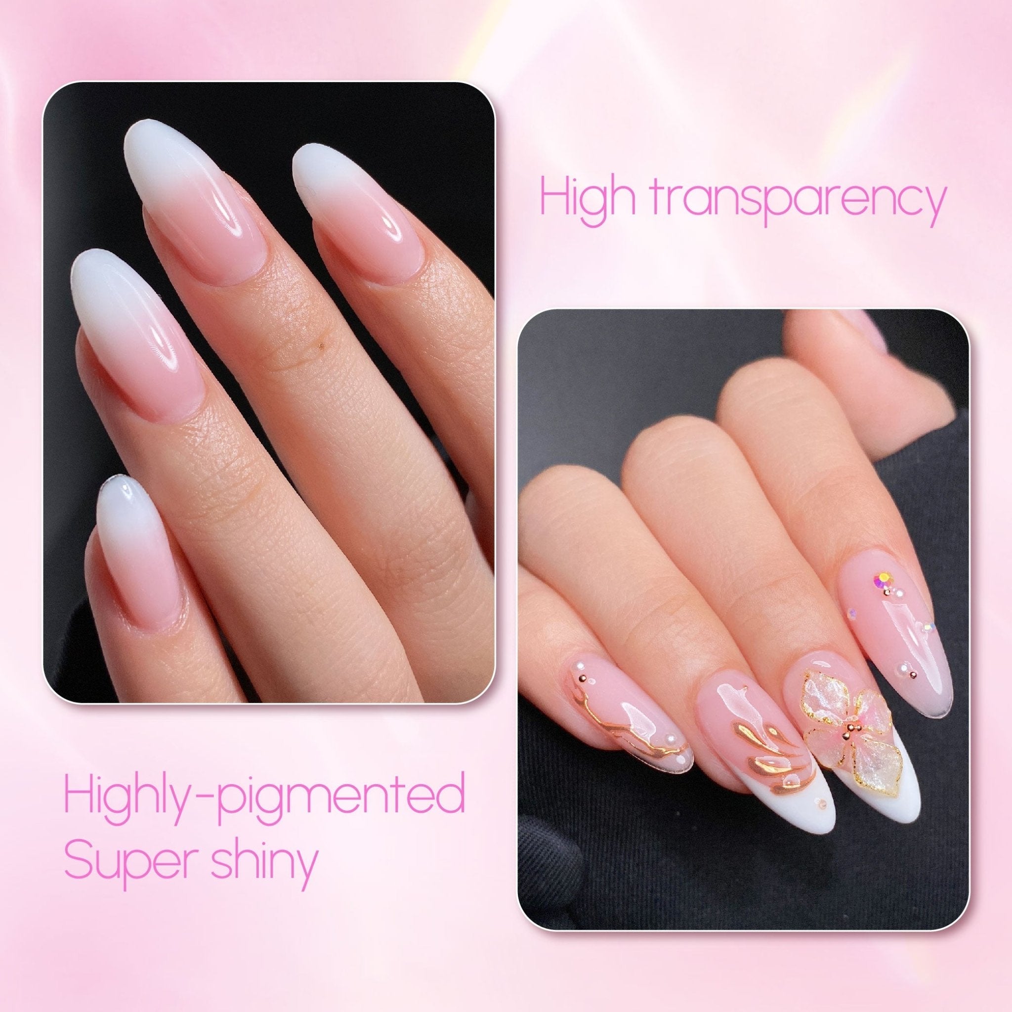 LAVIS Builder Gel 2 - Part 2 Set 18 Colors (B19 - B36) - Gel Polish 15ml - DTK Nail Supply