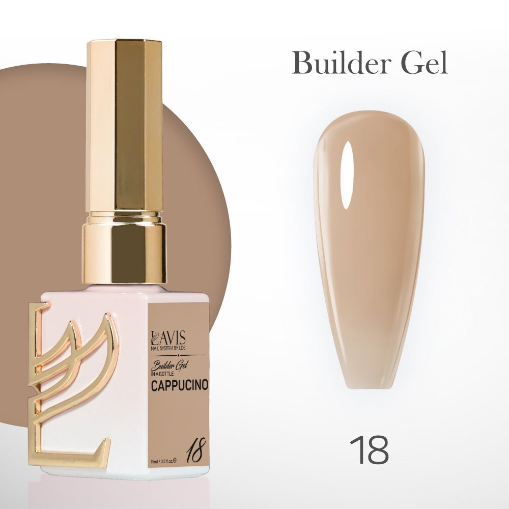 LAVIS Builder Gel In The Bottle - B18 - Gel Polish 15ml - DTK Nail Supply