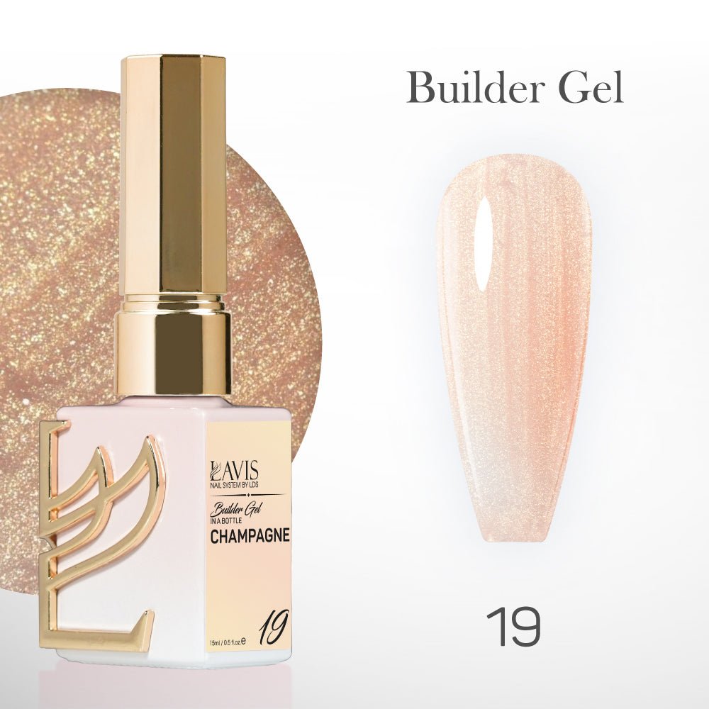 LAVIS Builder Gel In The Bottle - B19 - Gel Polish 15ml - DTK Nail Supply