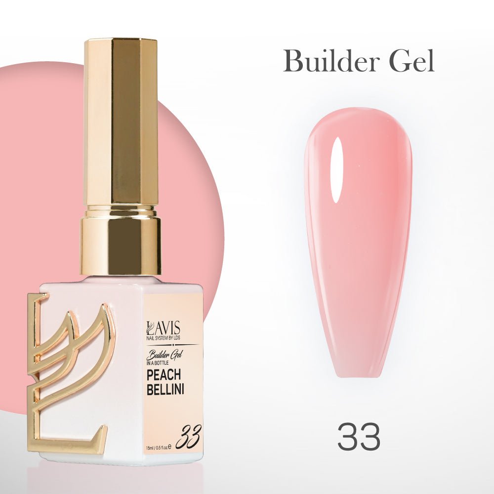 LAVIS Builder Gel In The Bottle - B33 - Gel Polish 15ml - DTK Nail Supply