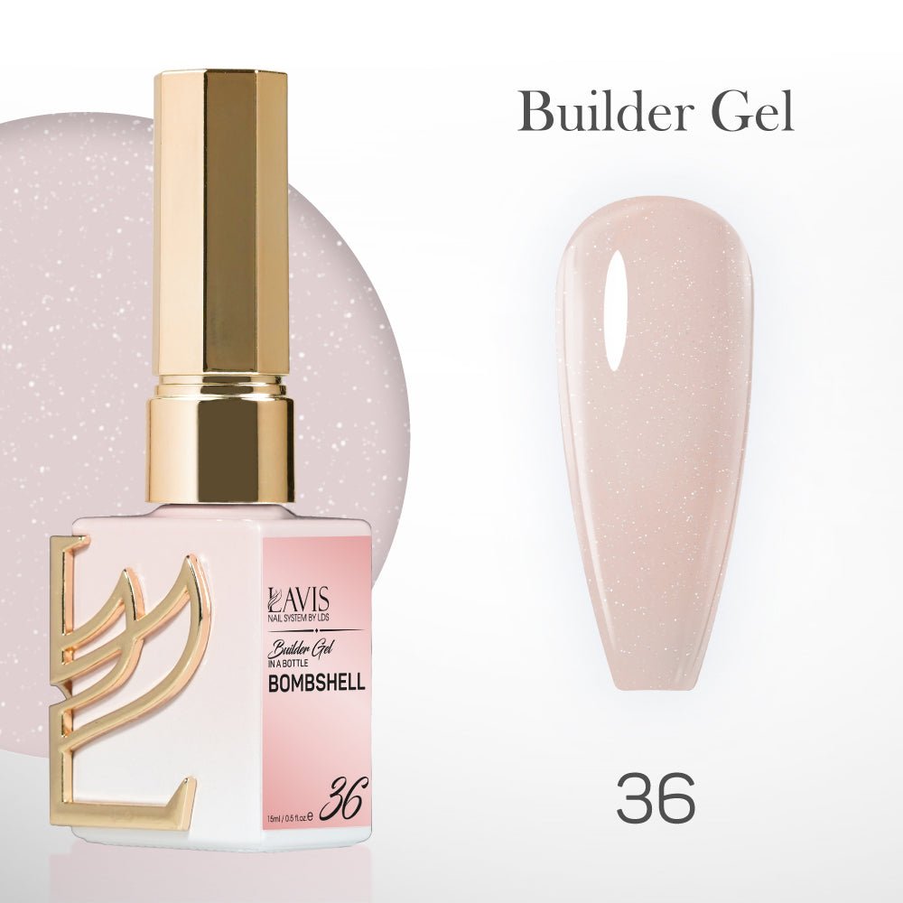 LAVIS Builder Gel In The Bottle - B36 - Gel Polish 15ml - DTK Nail Supply