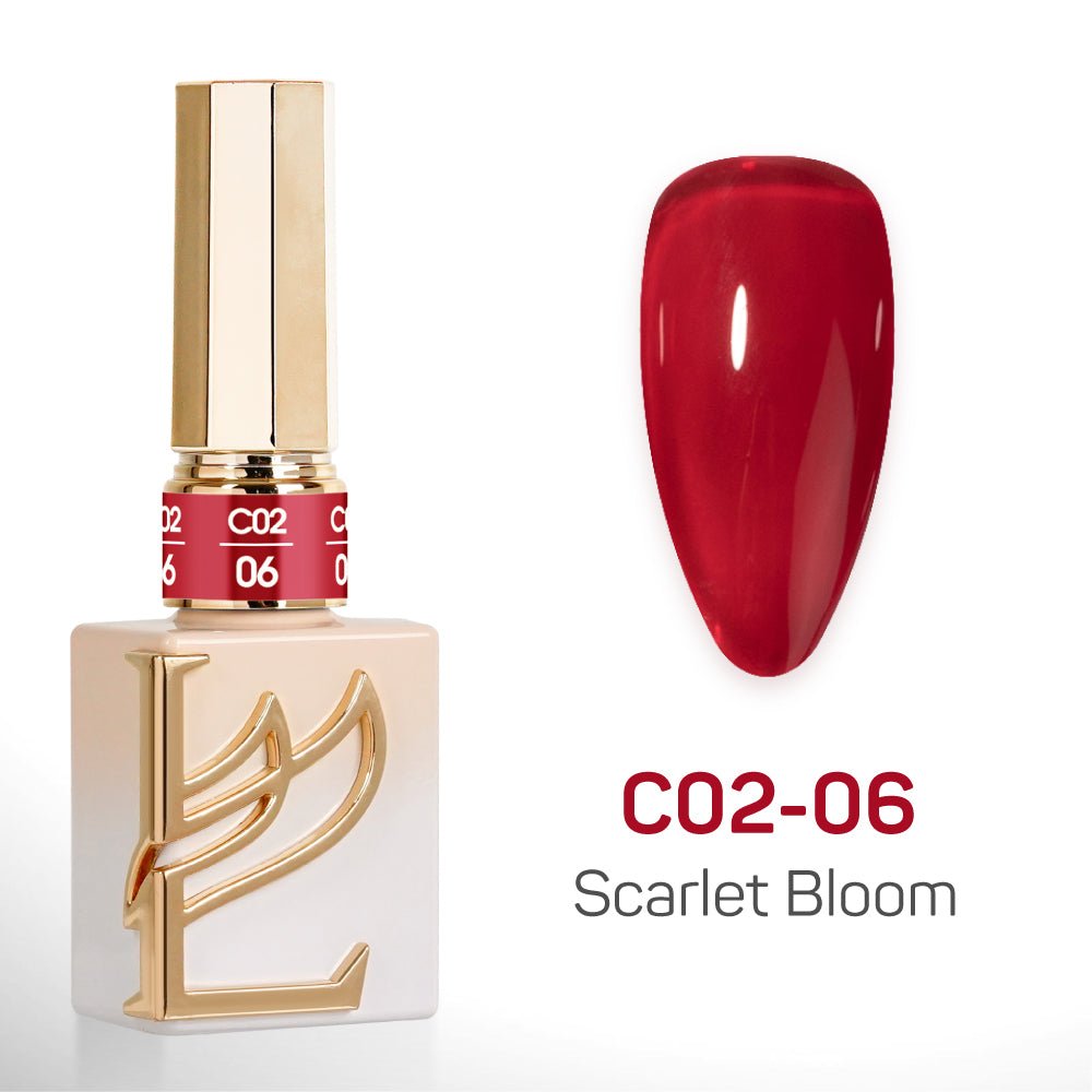 LAVIS C02 (Ver2) - 06 - Gel Polish 0.5 oz - Scarlet Bloom Collection - DTK Nail Supply