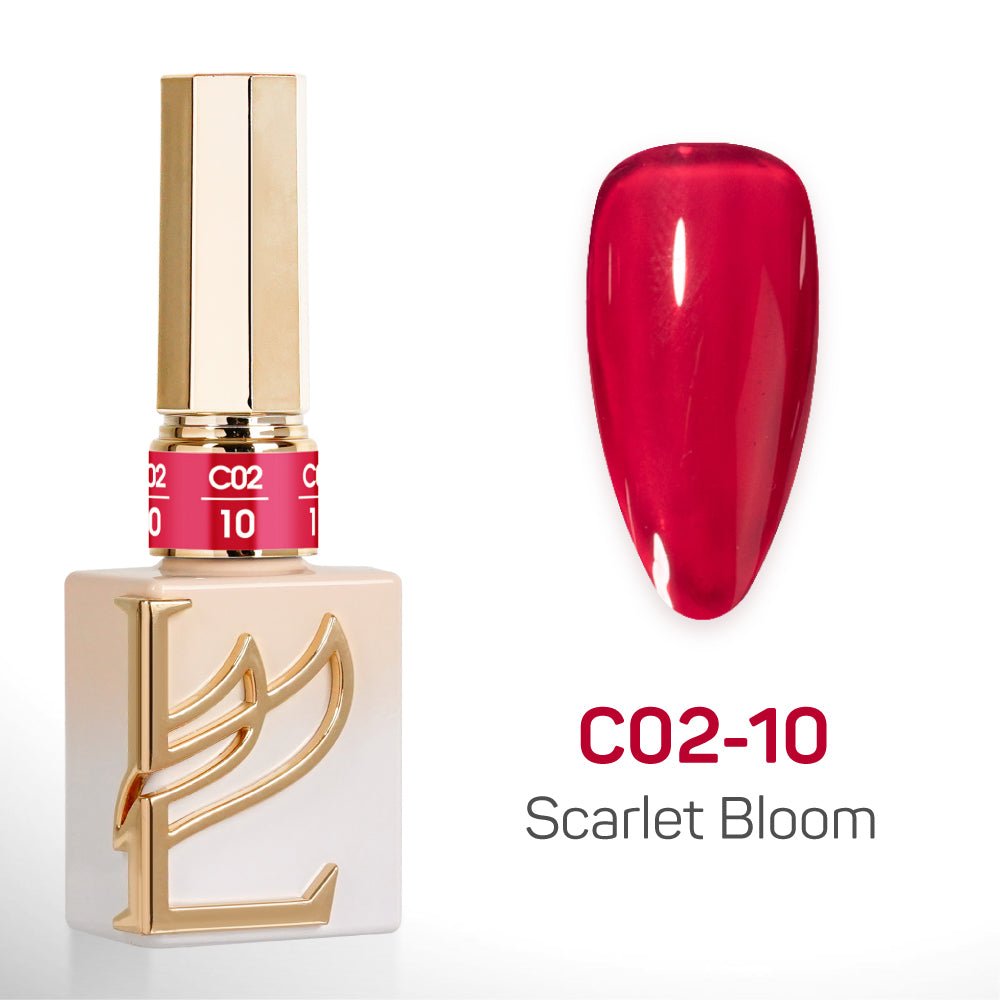 LAVIS C02 (Ver2) - 10 - Gel Polish 0.5 oz - Scarlet Bloom Collection - DTK Nail Supply