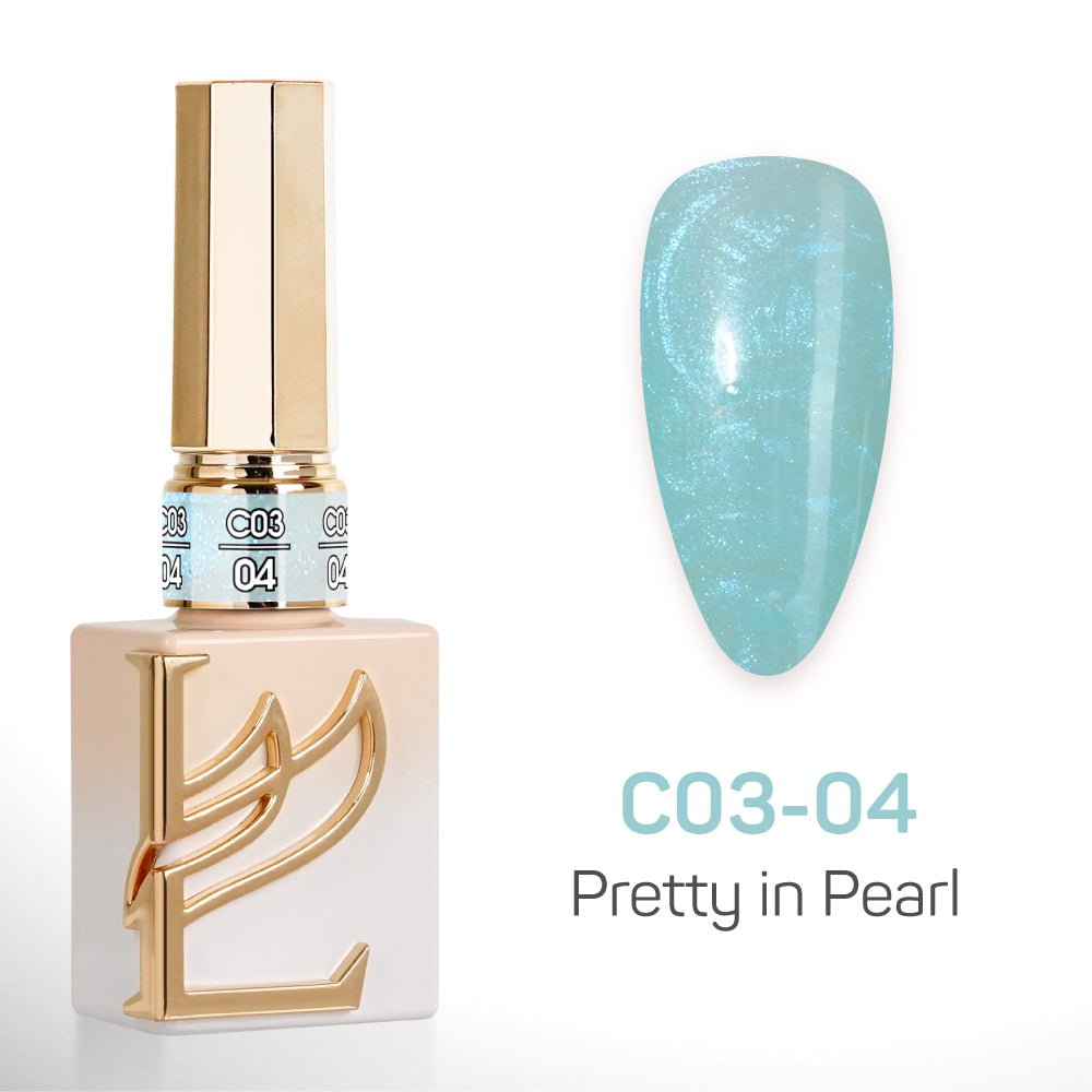 LAVIS C03 - 04 - Gel Polish 0.5 oz - Pretty in Pearl Collection - DTK Nail Supply