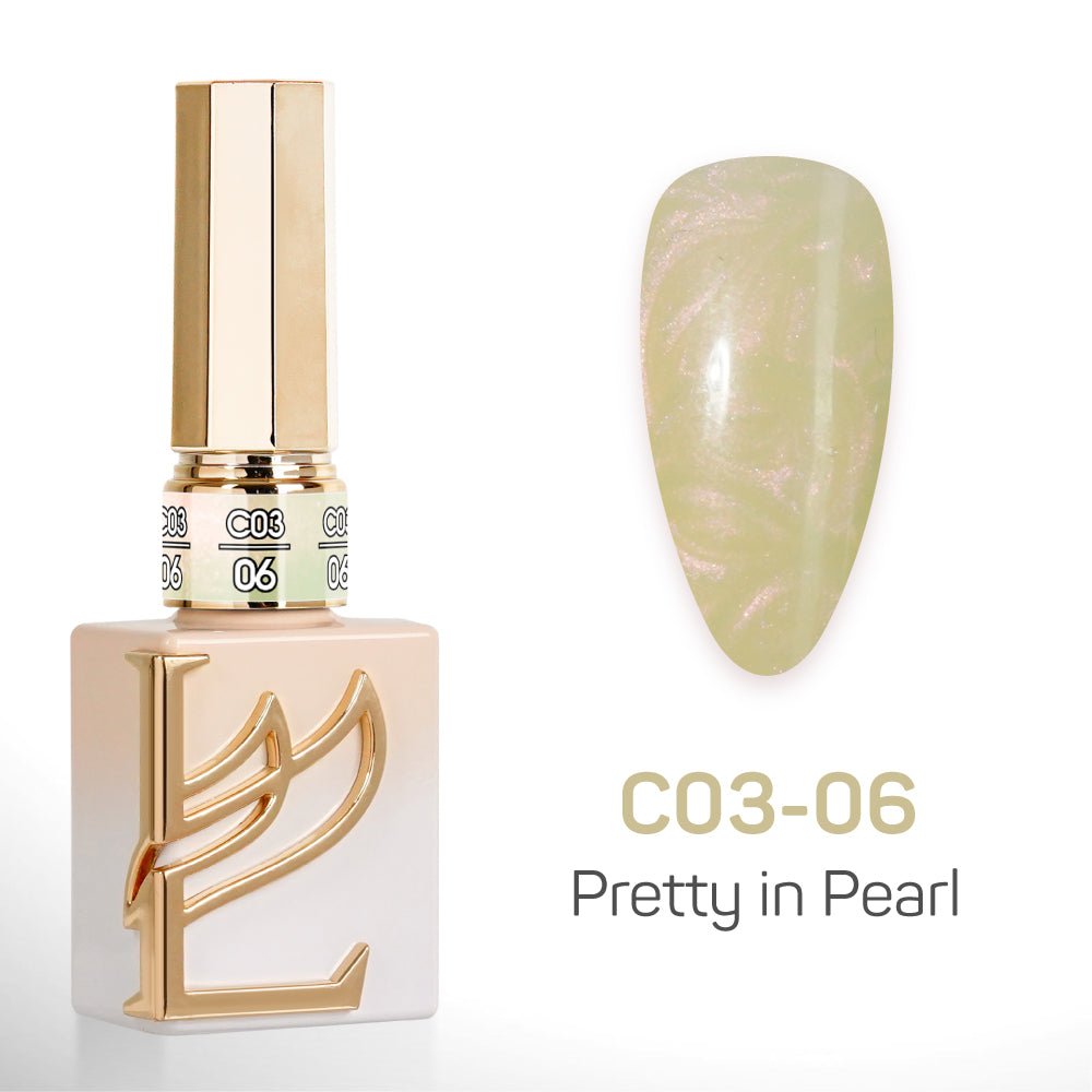 LAVIS C03 - 06 - Gel Polish 0.5 oz - Pretty in Pearl Collection - DTK Nail Supply
