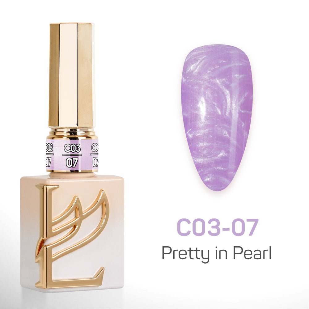 LAVIS C03 - 07 - Gel Polish 0.5 oz - Pretty in Pearl Collection - DTK Nail Supply