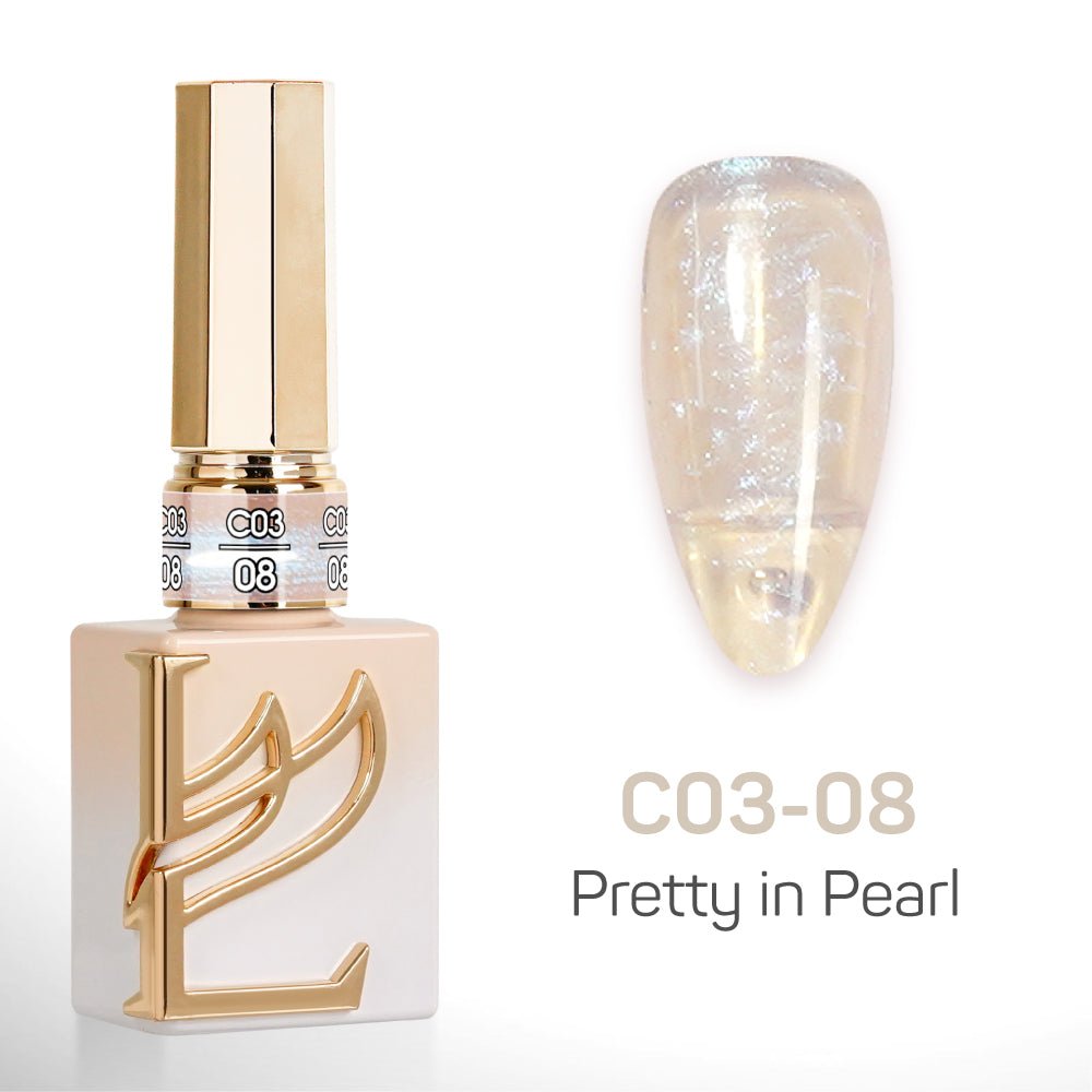 LAVIS C03 - 08 - Gel Polish 0.5 oz - Pretty in Pearl Collection - DTK Nail Supply