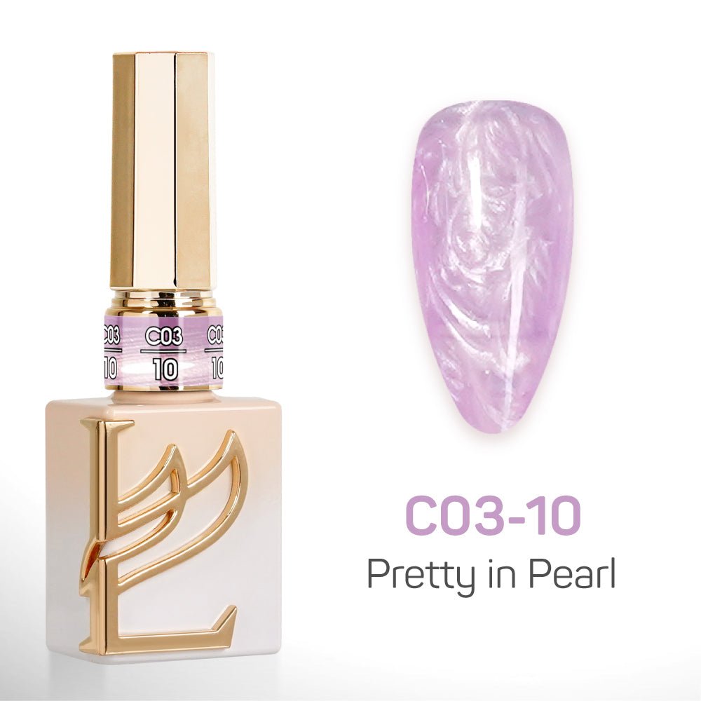 LAVIS C03 - 10 - Gel Polish 0.5 oz - Pretty in Pearl Collection - DTK Nail Supply