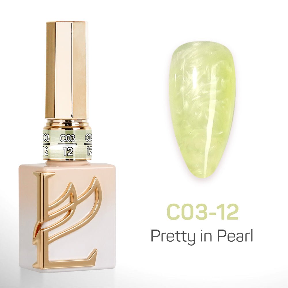 LAVIS C03 - 12 - Gel Polish 0.5 oz - Pretty in Pearl Collection - DTK Nail Supply