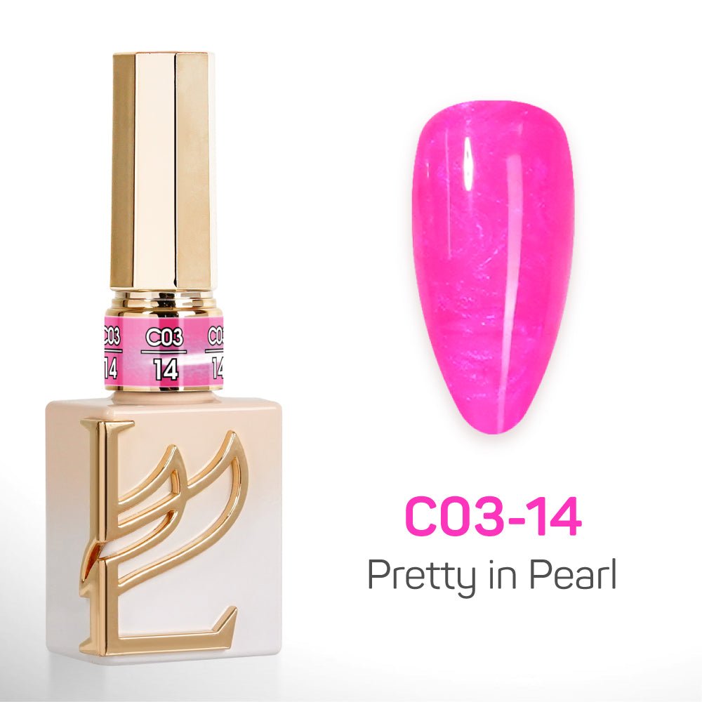 LAVIS C03 - 14 - Gel Polish 0.5 oz - Pretty in Pearl Collection - DTK Nail Supply