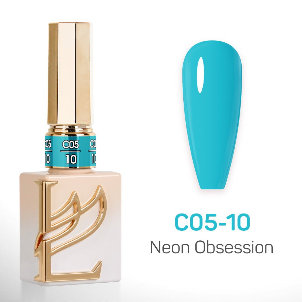 LAVIS C05 - Set 24 Colors - Gel Polish 0.5 oz - Neon Obsession Collection - DTK Nail Supply