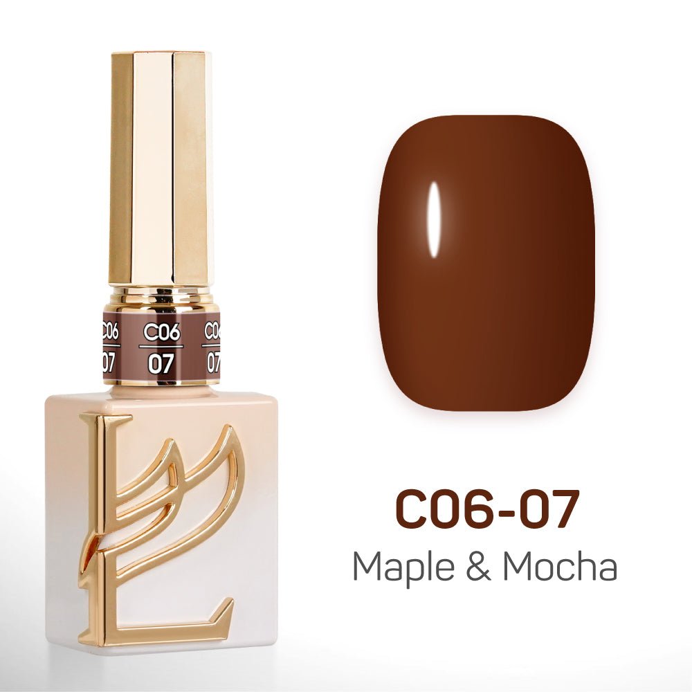 LAVIS C06 - 07 - Gel Polish 0.5 oz - Maple & Mocha Collection - DTK Nail Supply