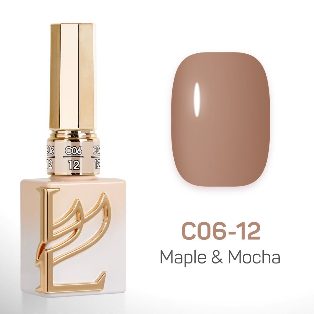 LAVIS C06 - 12 - Gel Polish 0.5 oz - Maple & Mocha Collection - DTK Nail Supply