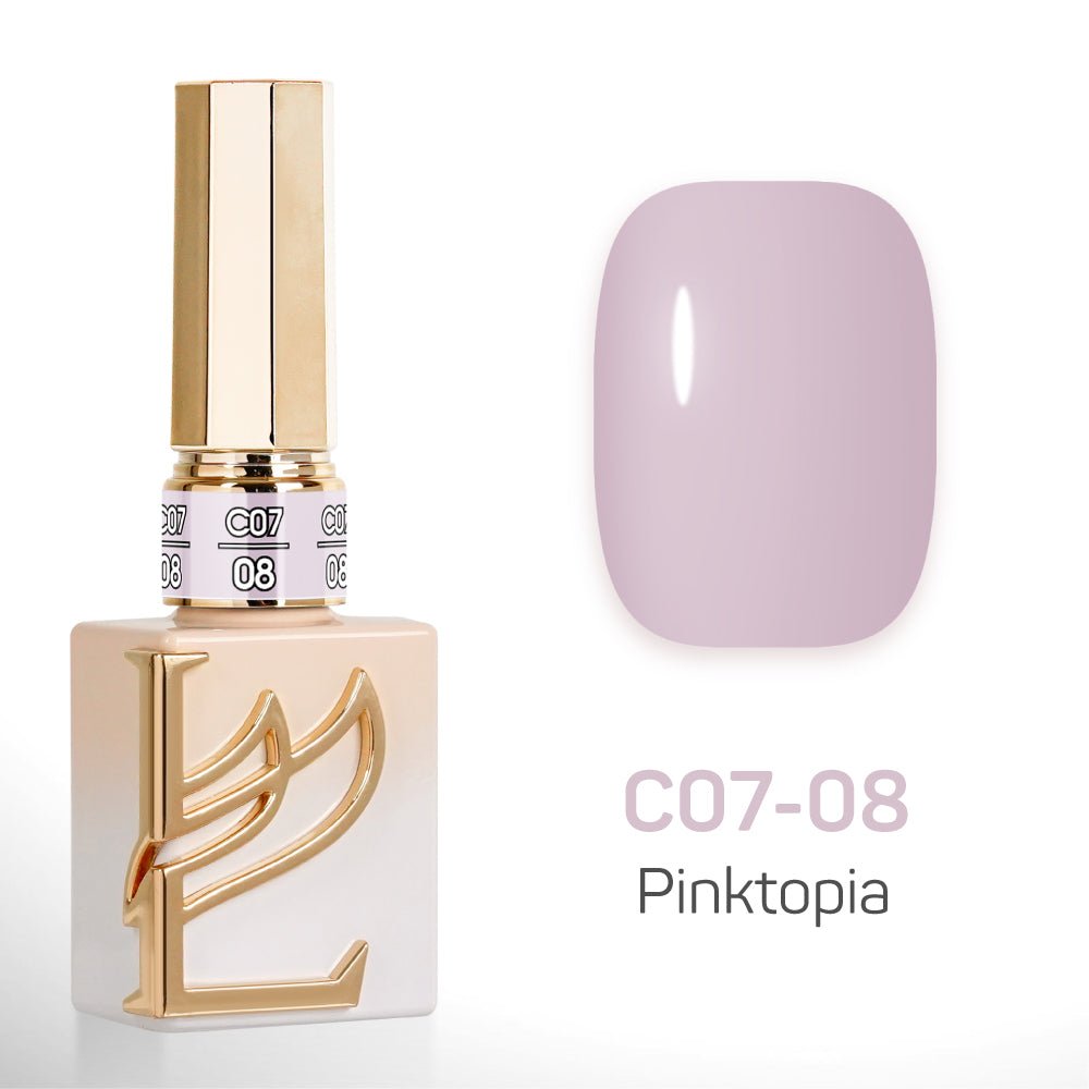 LAVIS C07 - 08 - Gel Polish 0.5 oz - Pinktopia Collection - DTK Nail Supply