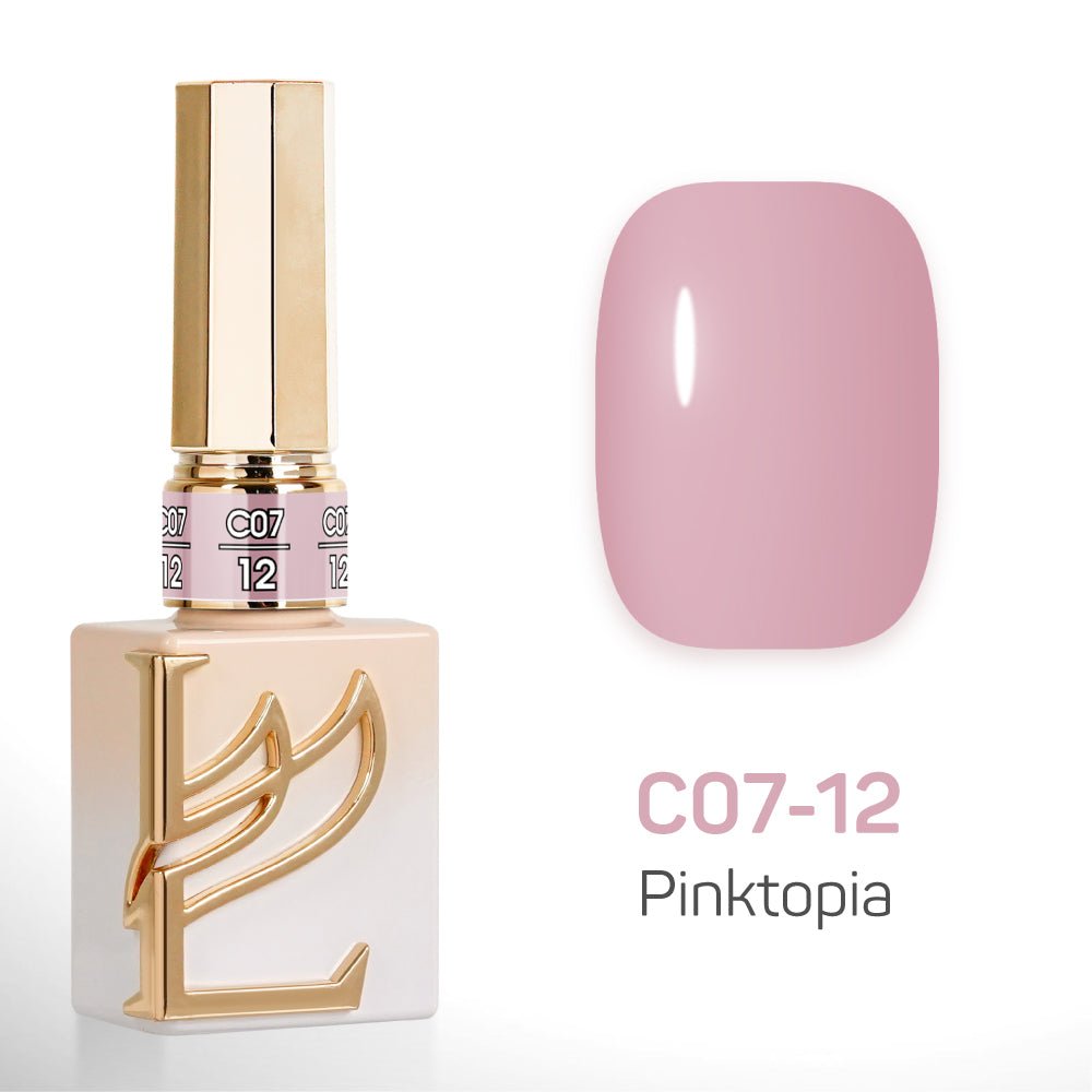 LAVIS C07 - Set 24 Colors - Gel Polish 0.5 oz - Pinktopia Collection - DTK Nail Supply