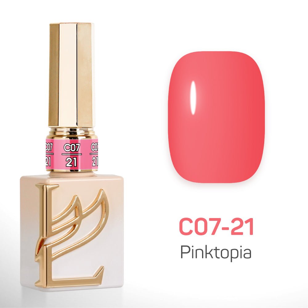 LAVIS C07 - Set 24 Colors - Gel Polish 0.5 oz - Pinktopia Collection - DTK Nail Supply
