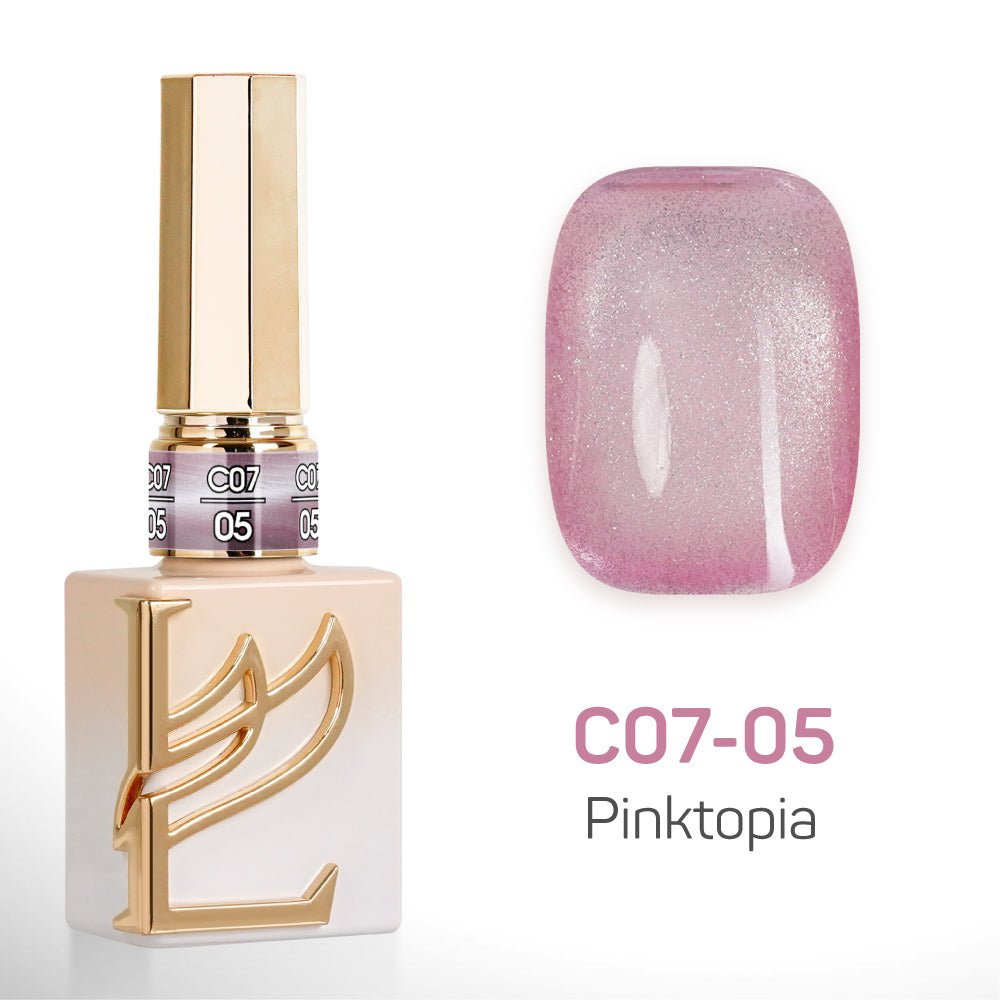 LAVIS C07 - Set 24 Colors - Gel Polish 0.5 oz - Pinktopia Collection - DTK Nail Supply