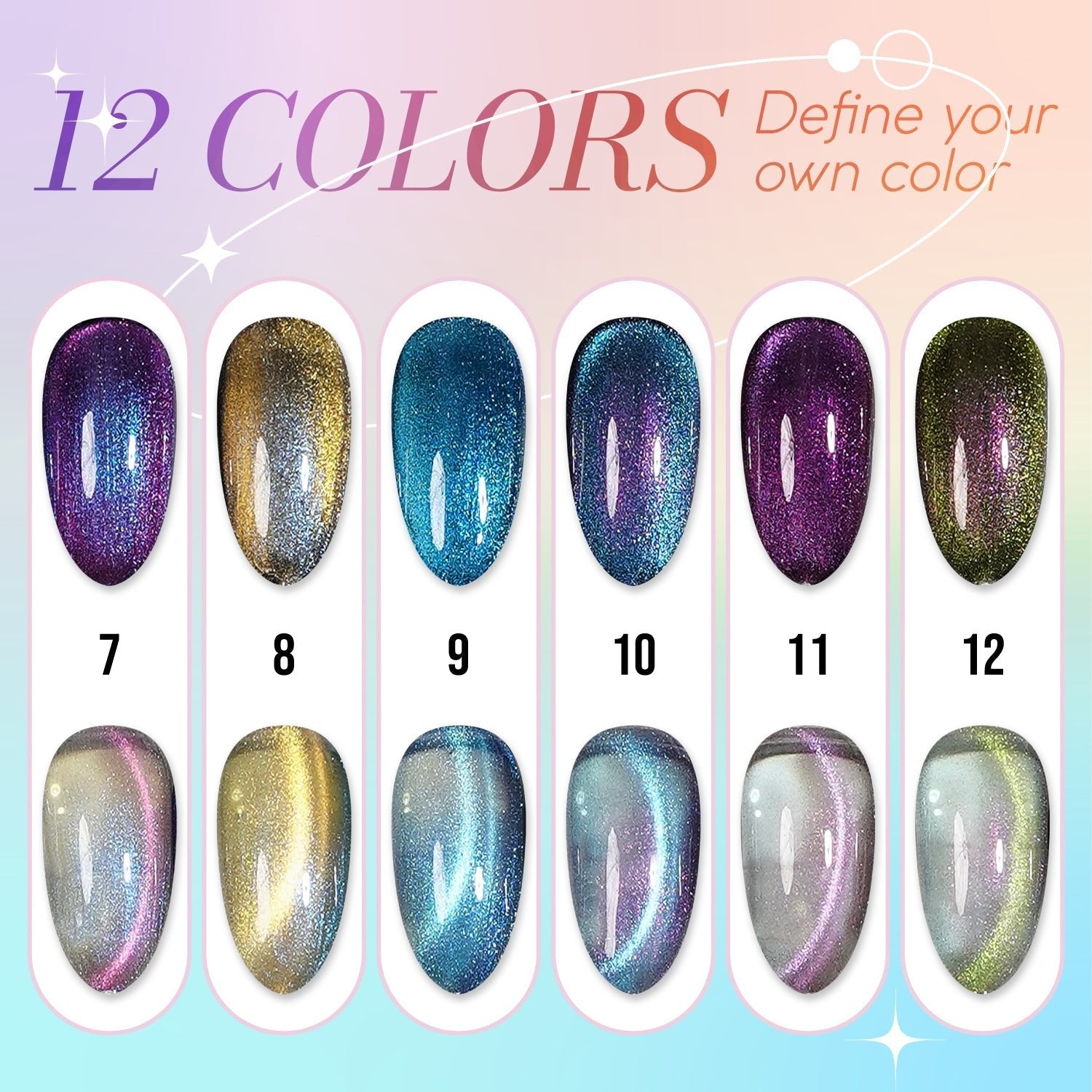 LAVIS Cat Eyes CE17 - 07 - Gel Polish 0.5 oz - Stellar Shift Collection - DTK Nail Supply