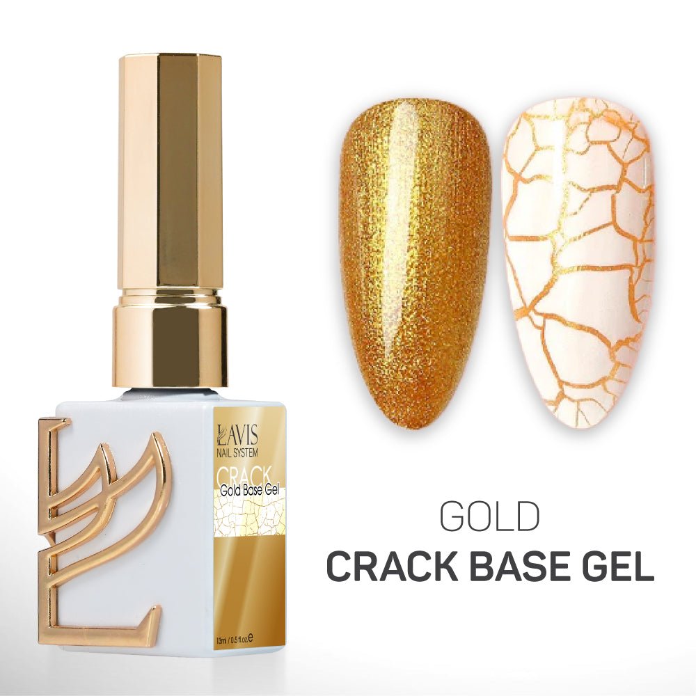 LAVIS Gold Crack Gel Base - 0.5 oz - DTK Nail Supply