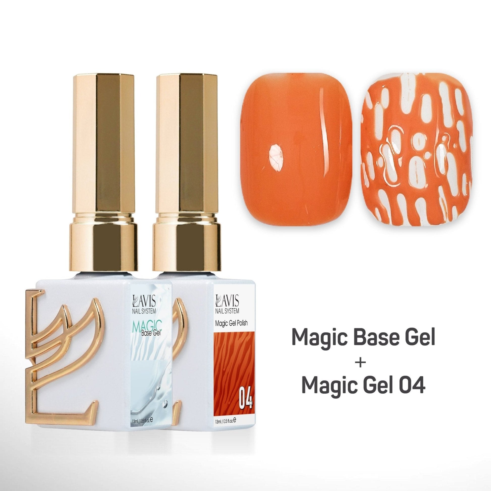 LAVIS Magic Base Gel + Magic Gel 04 - DTK Nail Supply