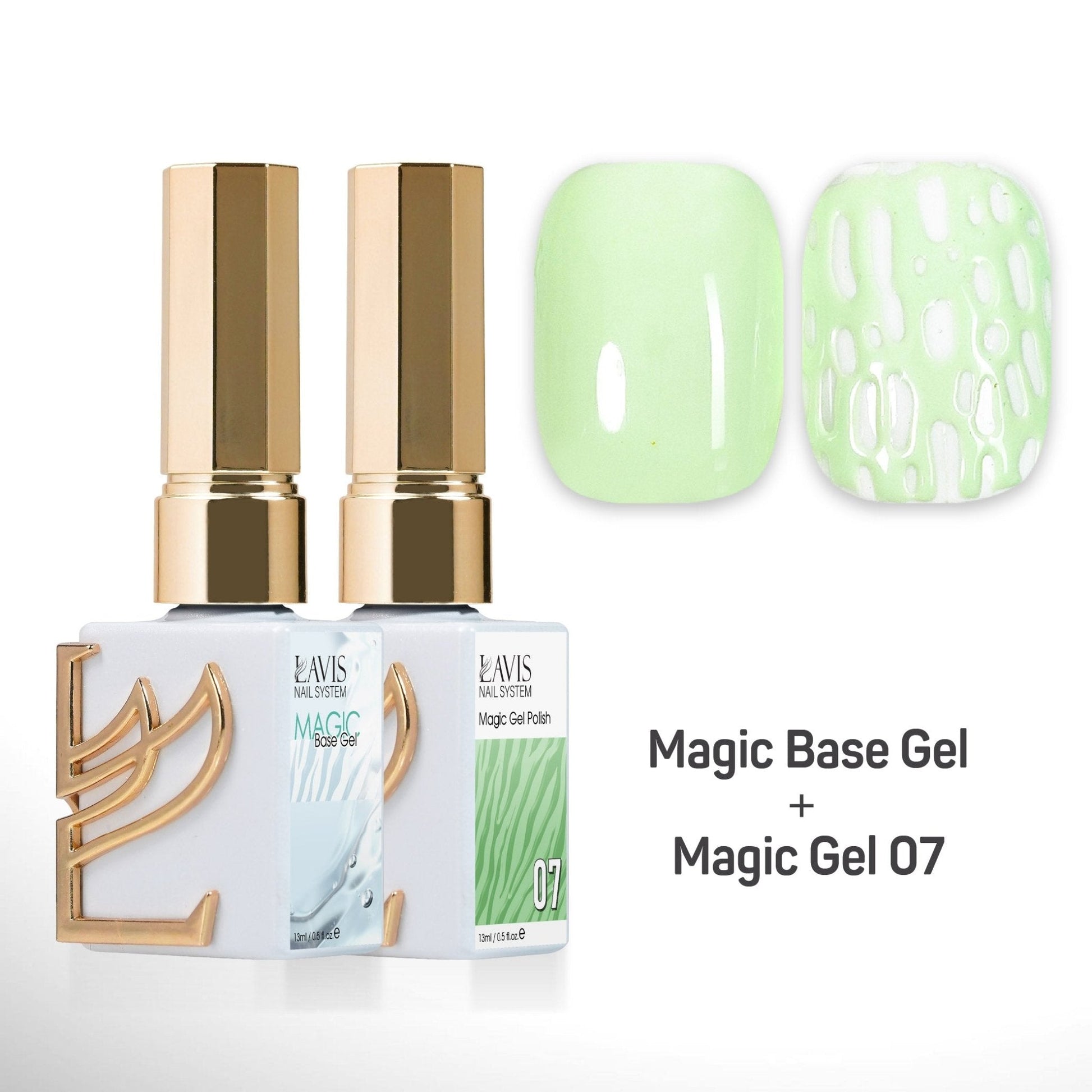 LAVIS Magic Base Gel + Magic Gel 07 - DTK Nail Supply