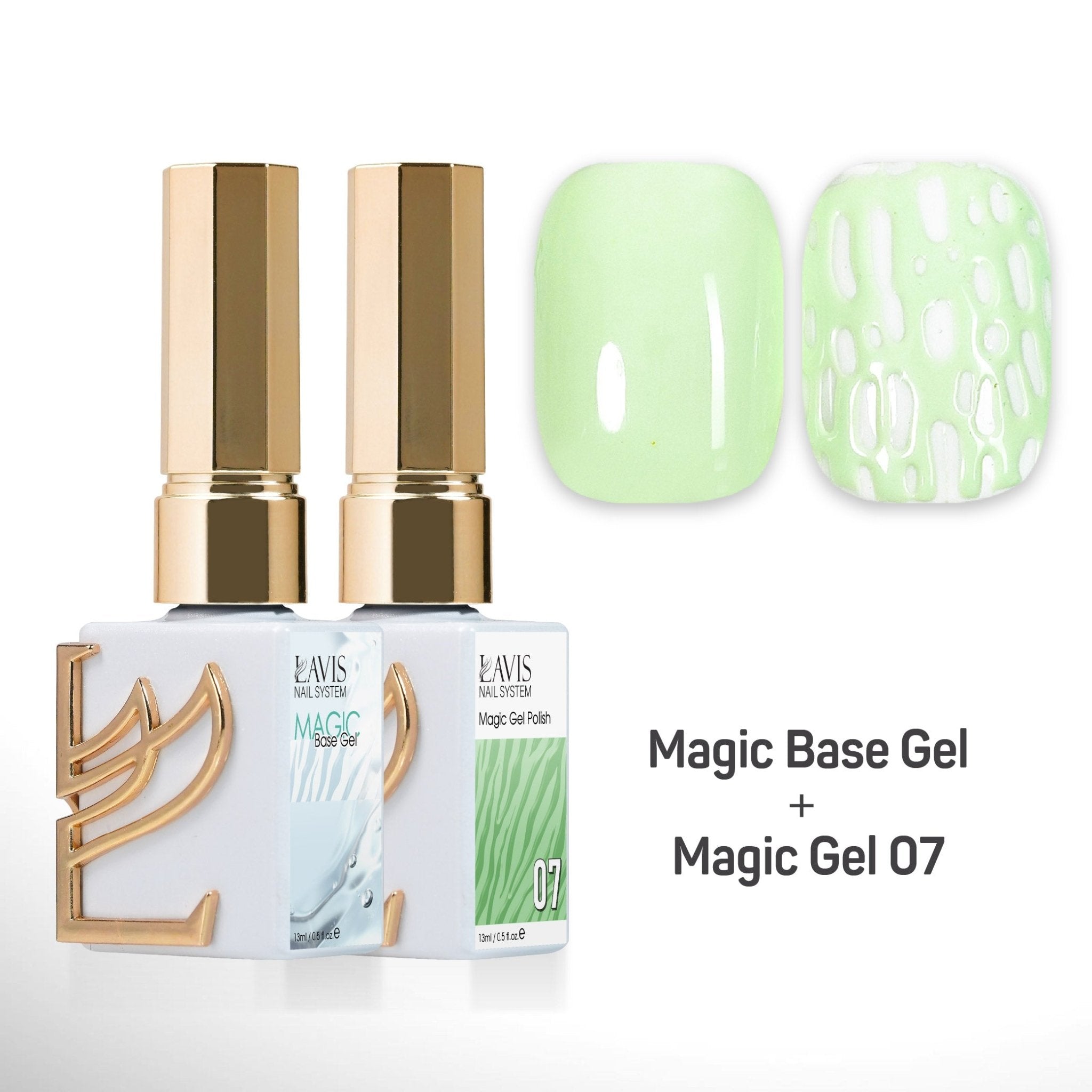 LAVIS Magic Base Gel + Magic Gel 07 - DTK Nail Supply