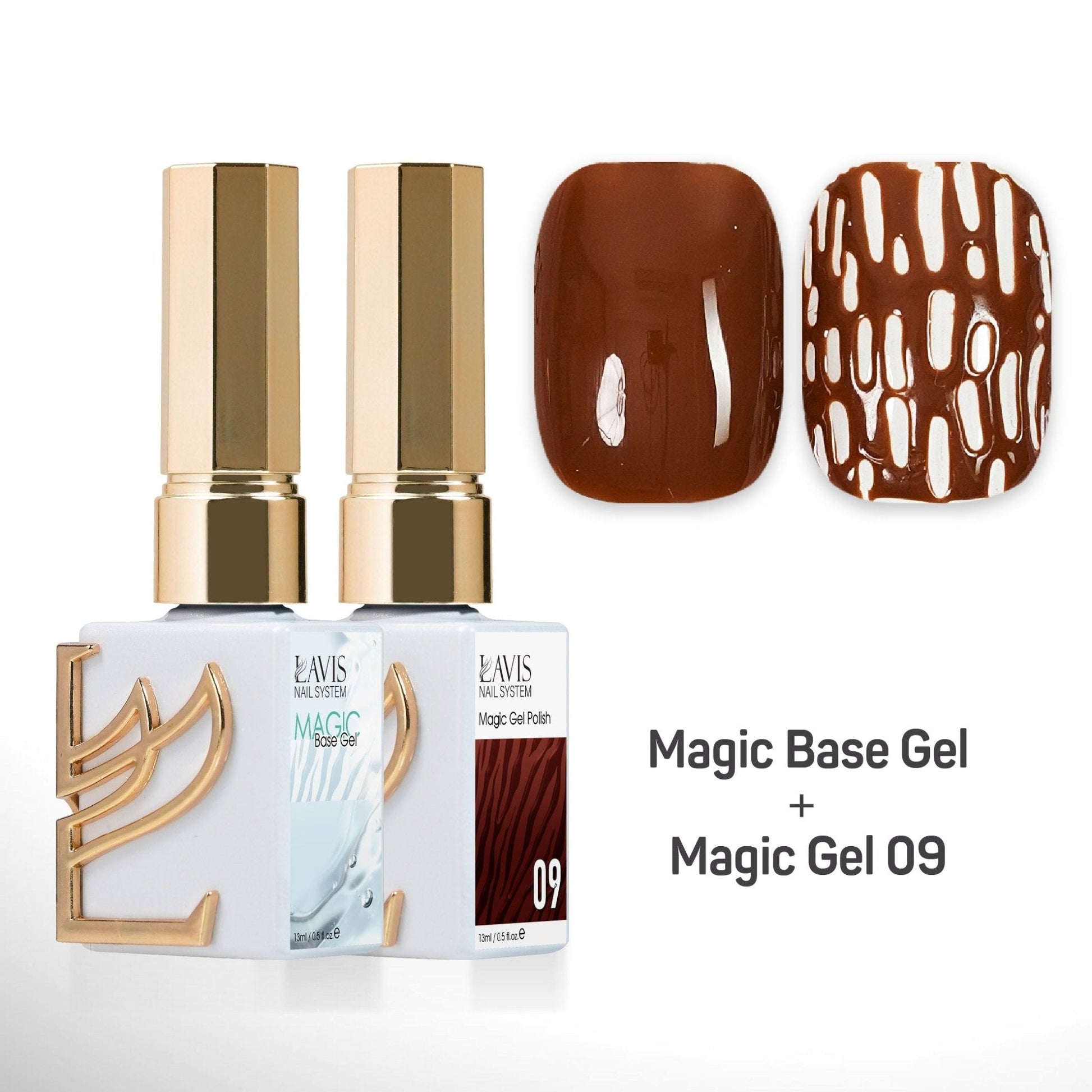 LAVIS Magic Base Gel + Magic Gel 09 - DTK Nail Supply