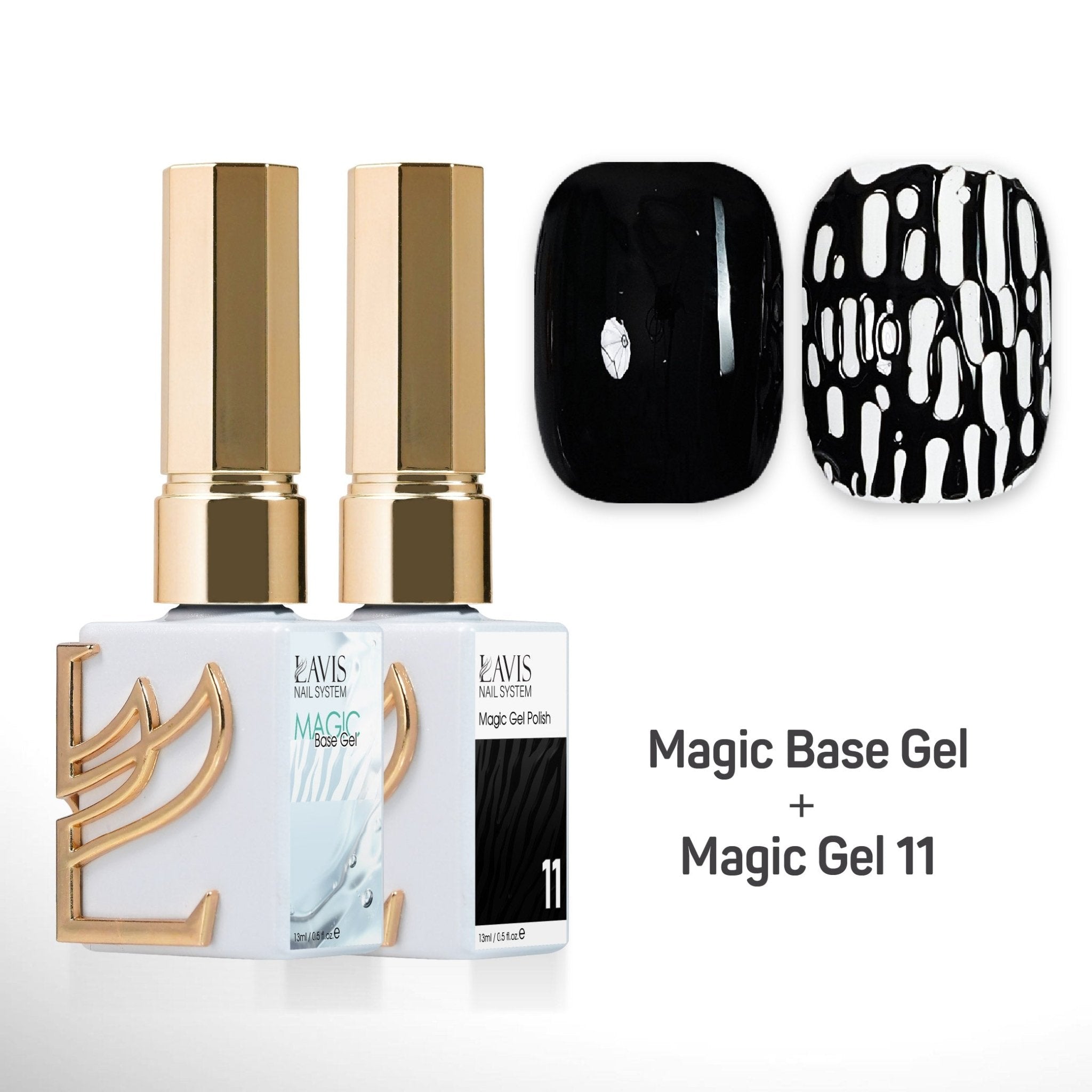LAVIS Magic Base Gel + Magic Gel 11 - DTK Nail Supply