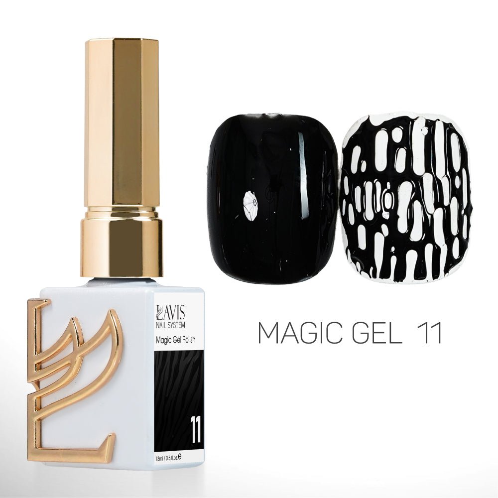 LAVIS Magic Gel Set 12 Colors - 0.5 oz - DTK Nail Supply