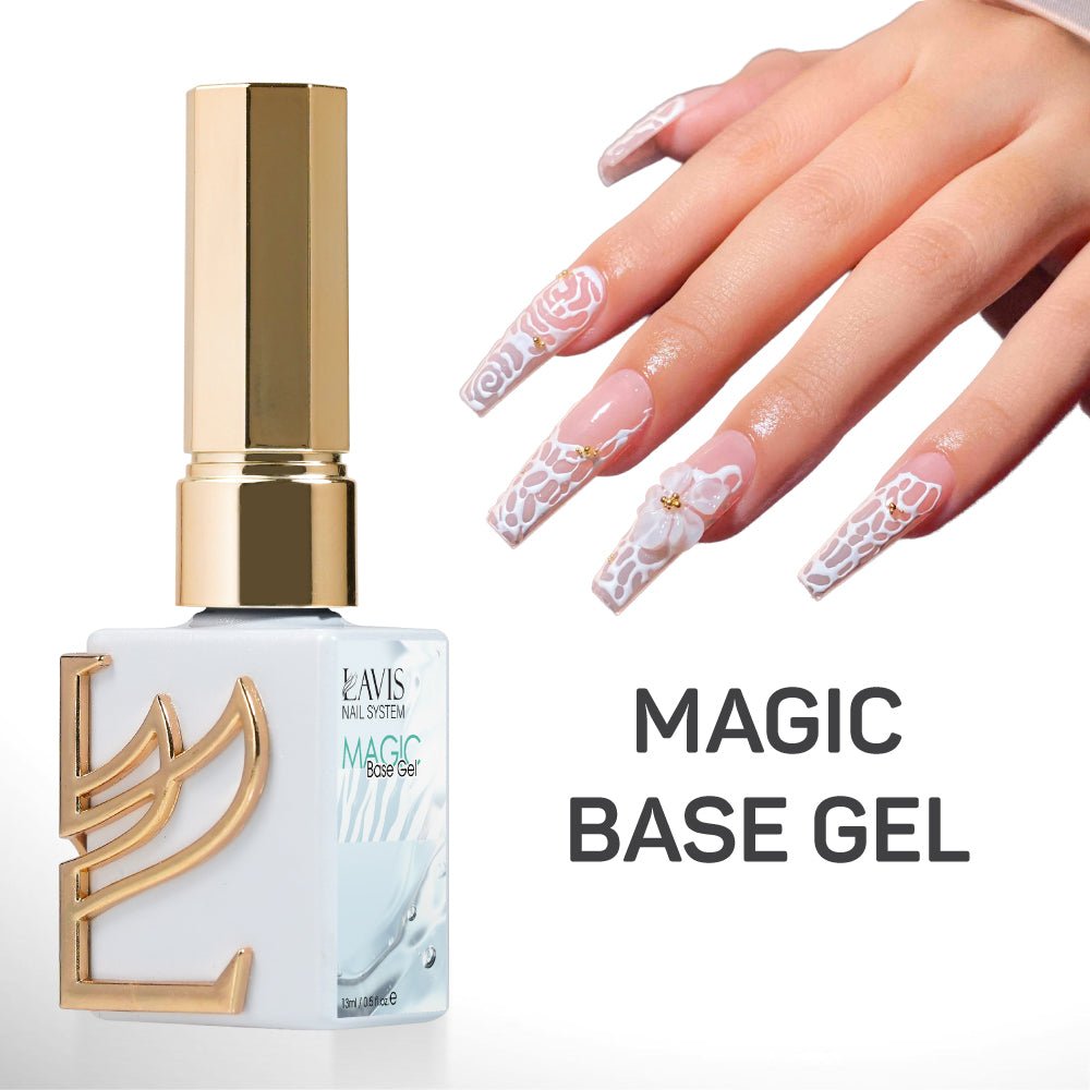 LAVIS Magic Gel Set 12 Colors - 0.5 oz - DTK Nail Supply