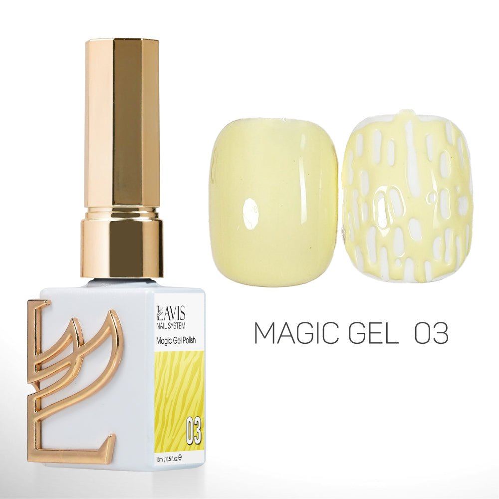 LAVIS Magic Gel Set 12 Colors - 0.5 oz - DTK Nail Supply