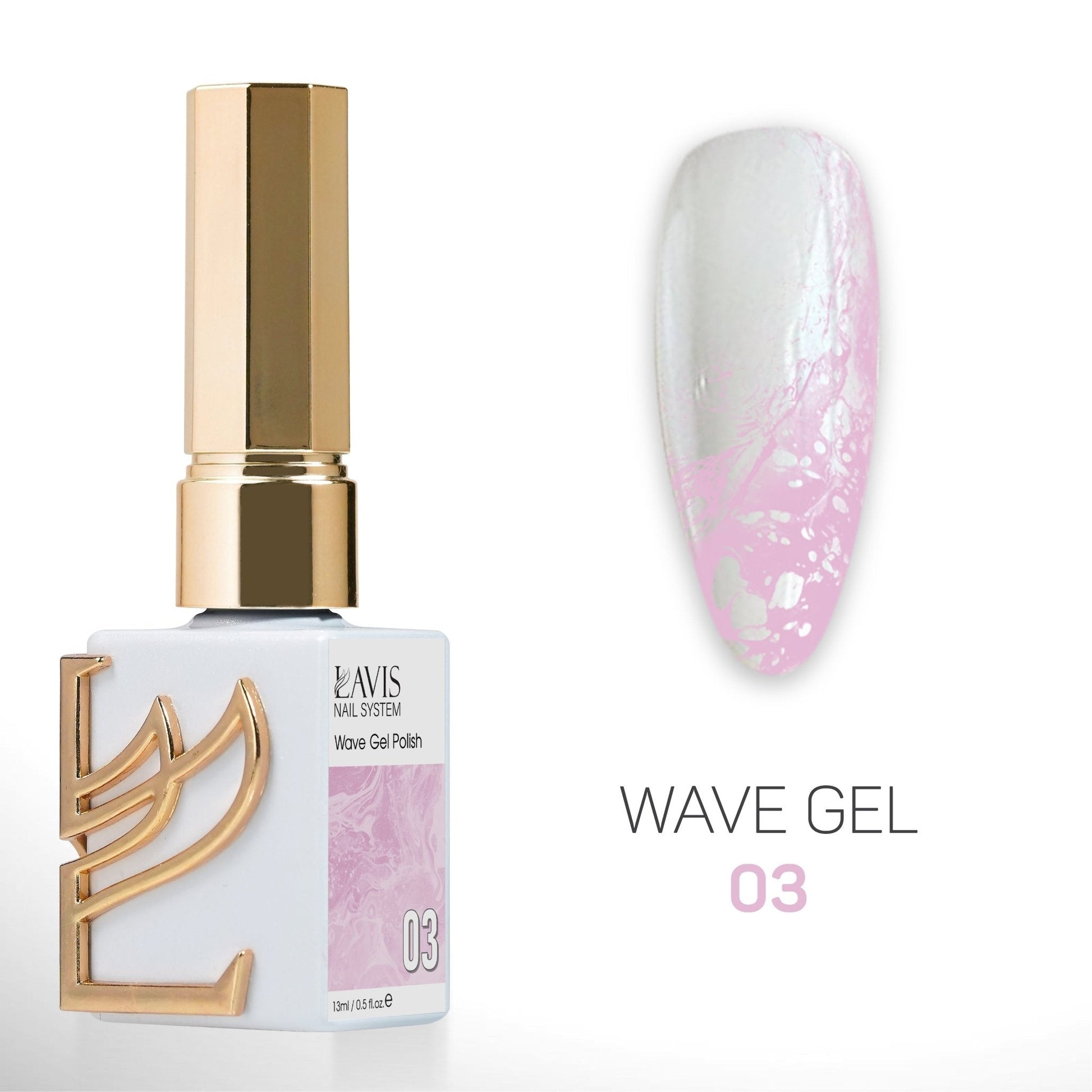 LAVIS Wave Gel Set 10 Colors - 0.5 oz - DTK Nail Supply