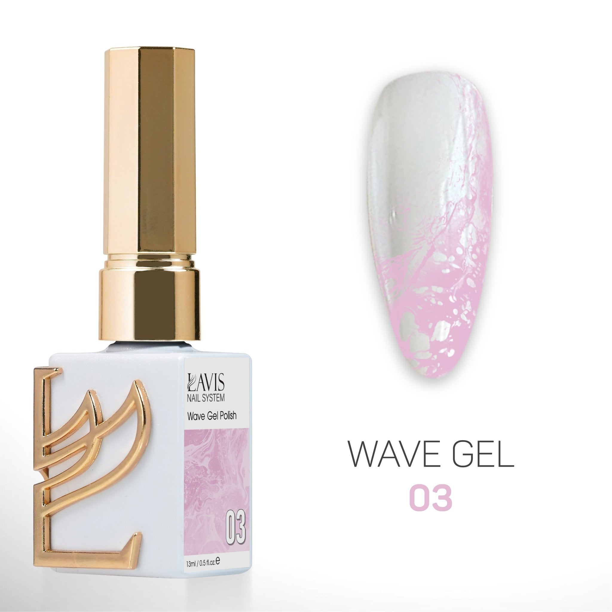 LAVIS Wave Gel Set 10 Colors - 0.5 oz - DTK Nail Supply