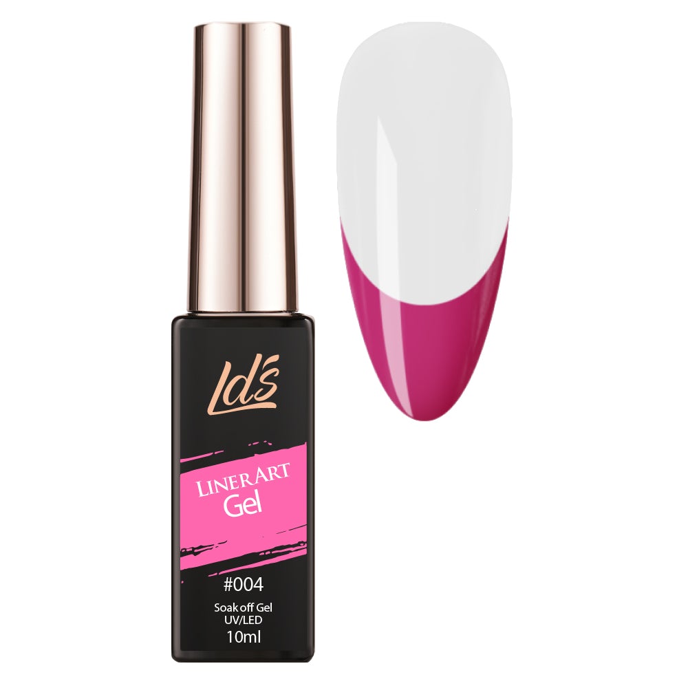 LDS Gel Polish Nail Art Liner - Hot Pink 04 (ver 2) - DTK Nail Supply