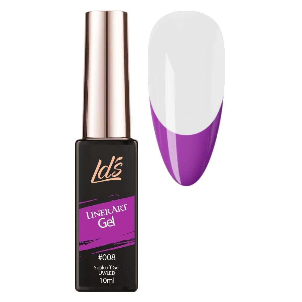 LDS Gel Polish Nail Art Liner - Neon Purple 08 (ver 2) - DTK Nail Supply