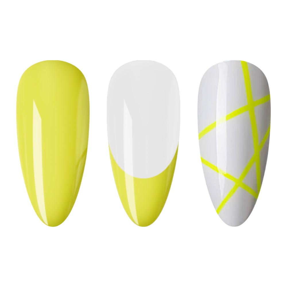 LDS Gel Polish Nail Art Liner - Neon Yellow 07 (ver 2) - DTK Nail Supply