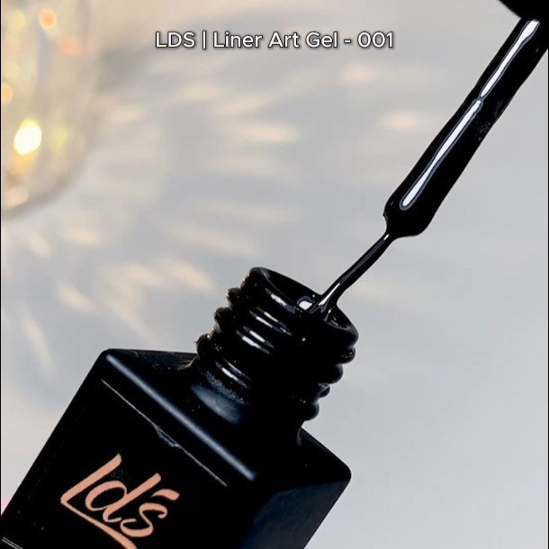 LDS - 01 (ver 2) Black - Line Art Gel Nails Polish Nail Art
