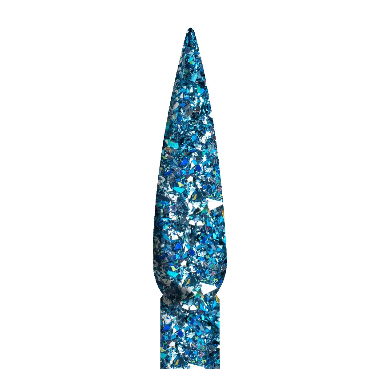 Ombre Glitter Nail Art - Light Blue Aqua Colors - GO11