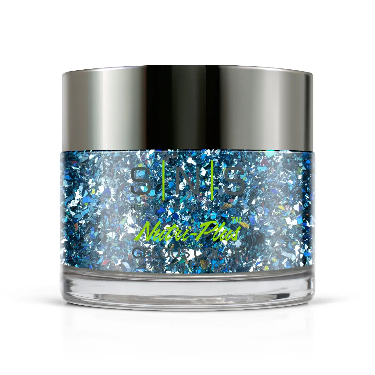 Ombre Glitter Nail Art - Light Blue Aqua Colors - GO11