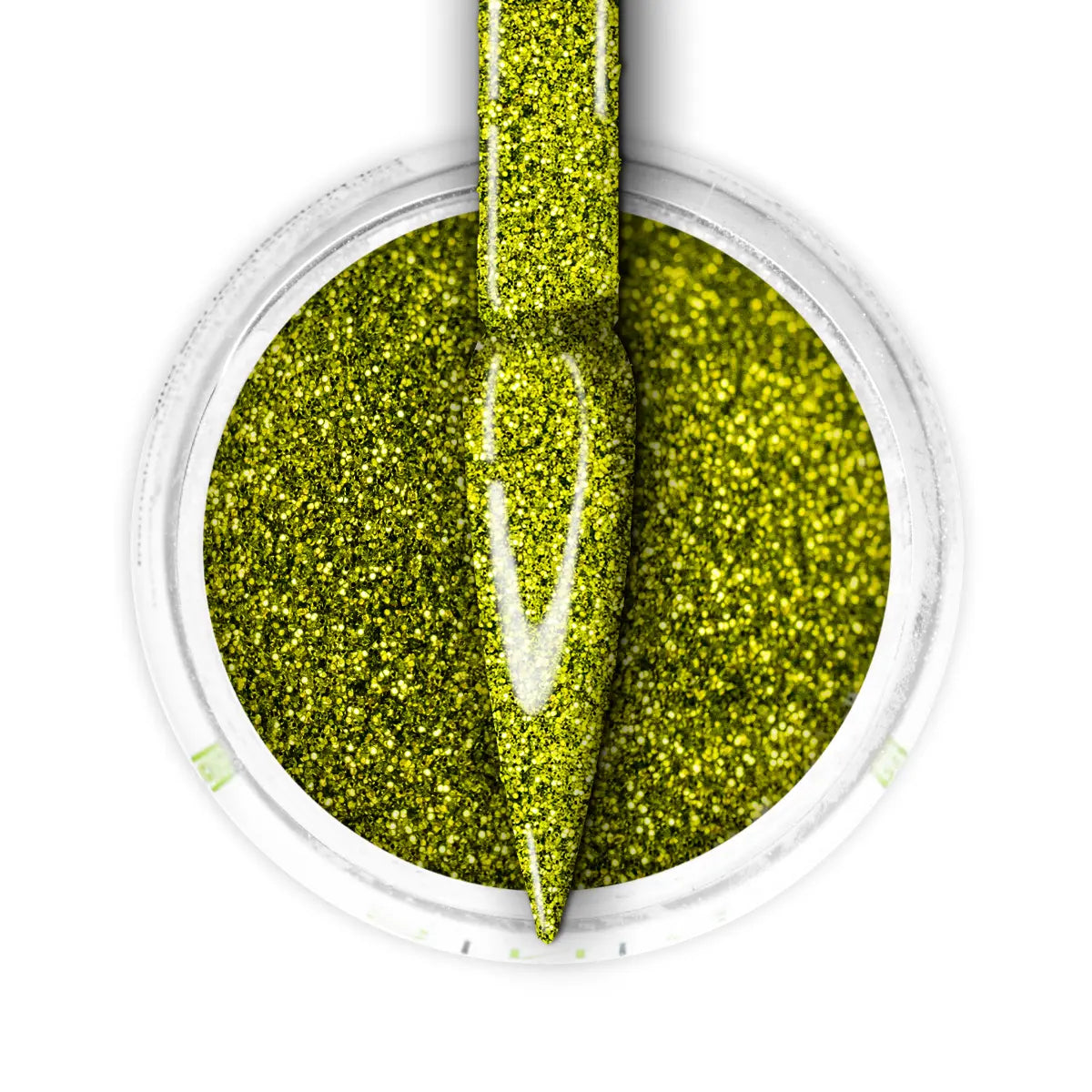 French Glitter Nail Art - Lime Green Colors - GF02