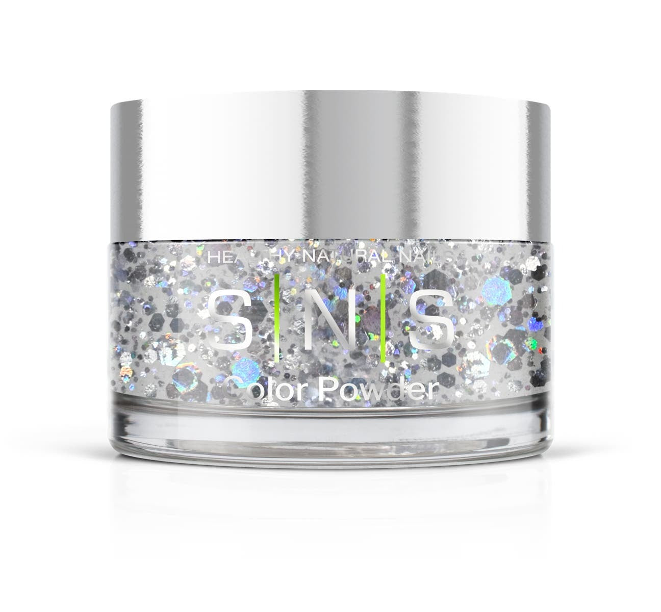 SNS Dipping Powder - Silver Pagoda - Metallic Glitter Colors - 0.5oz (DIY)