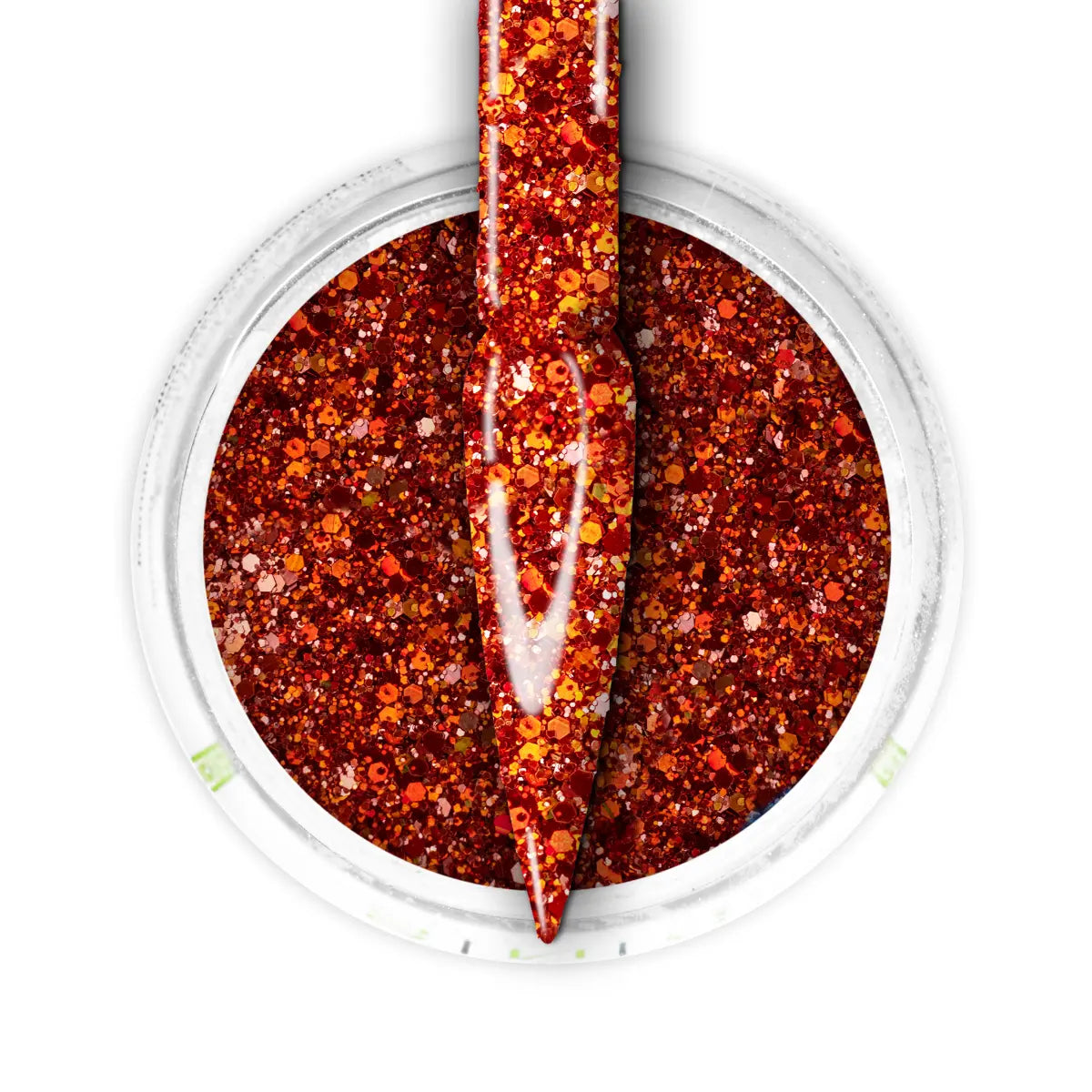 Ombre Glitter Nail Art - Orange Colors - GO09