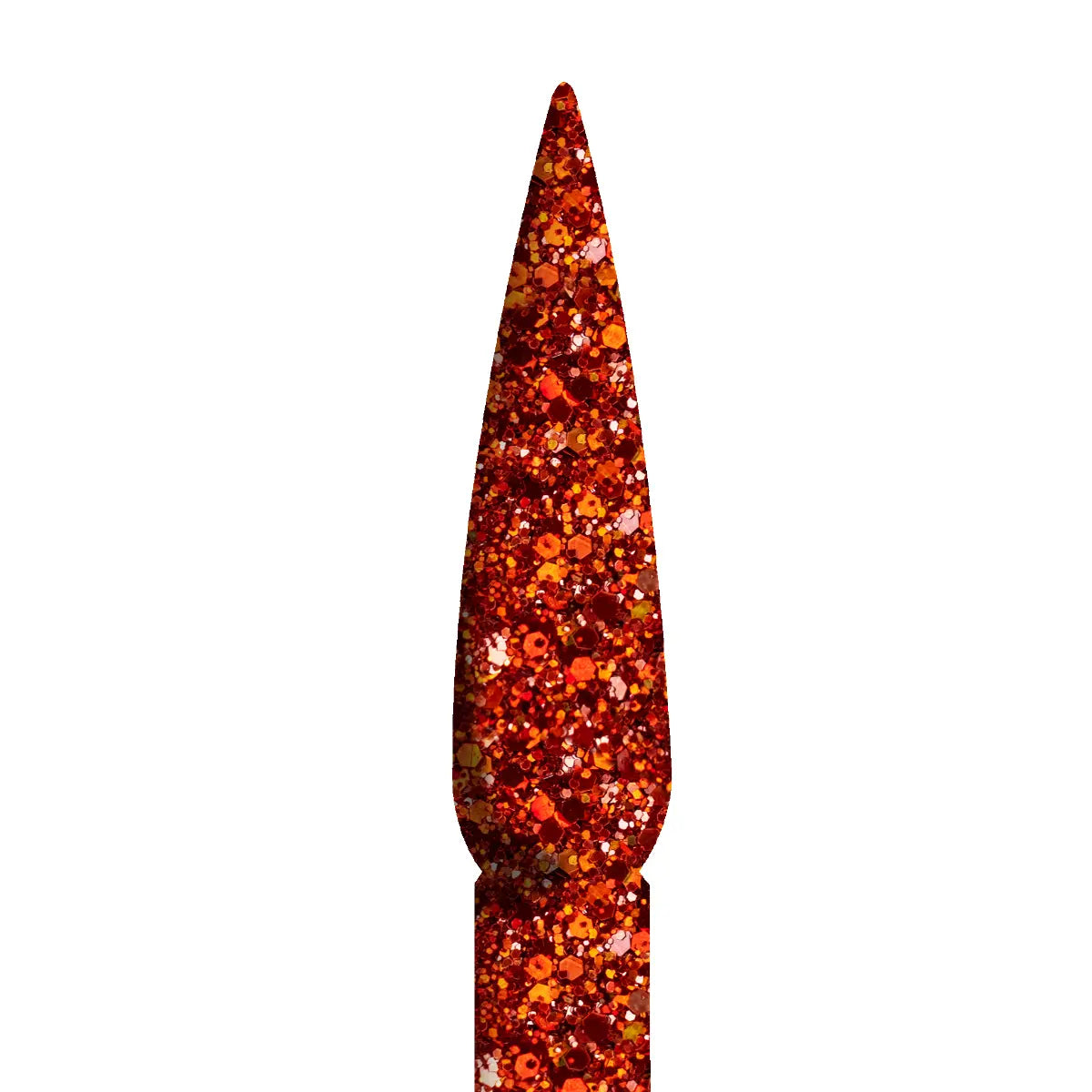 Ombre Glitter Nail Art - Orange Colors - GO09
