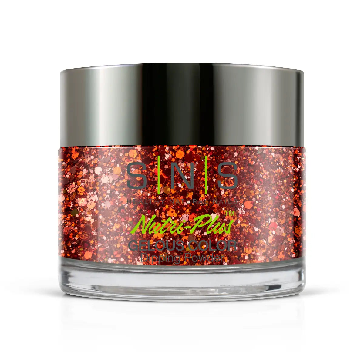 Ombre Glitter Nail Art - Orange Colors - GO09